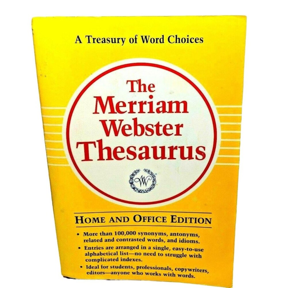 The Merriam-Webster Thesaurus by Inc. Staff Merriam-Webster (1991, Paperback)